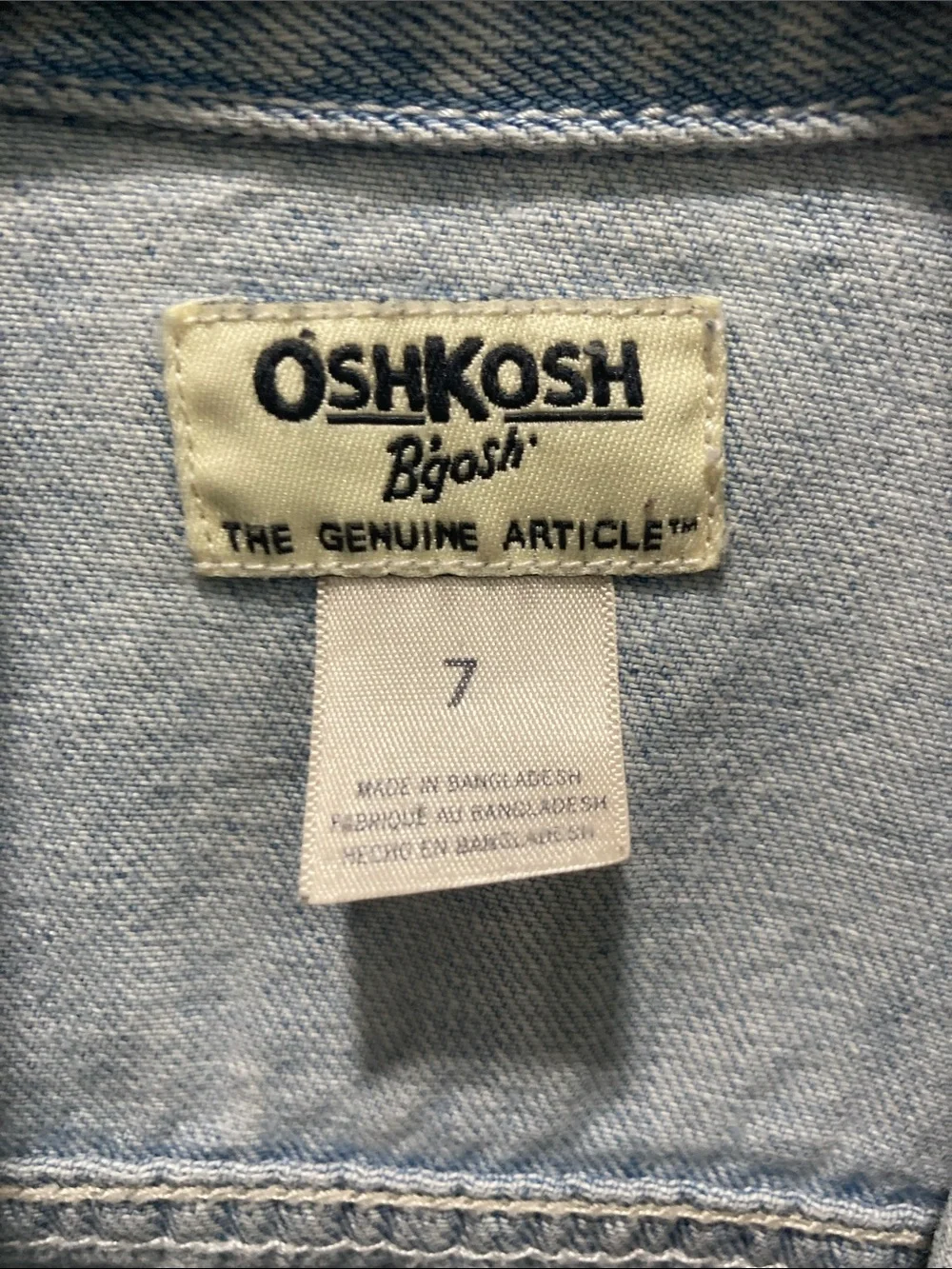 OshKosh B'gosh Light Blue Kids Denim Jacket